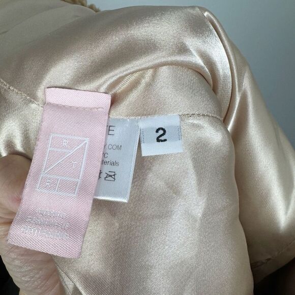 ALIETTE | Tan Faux Fur Sherpa Mini Skirt MSRP $895 Women’s Sizes 0, 2, 4, & 10 - Picture 10 of 13